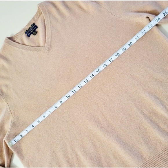 Club Room Estate Cashmere V-Neck Men's Sweater Tan XL - Picture 5 of 11